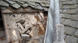 Roof tile defects cause penetrating damp